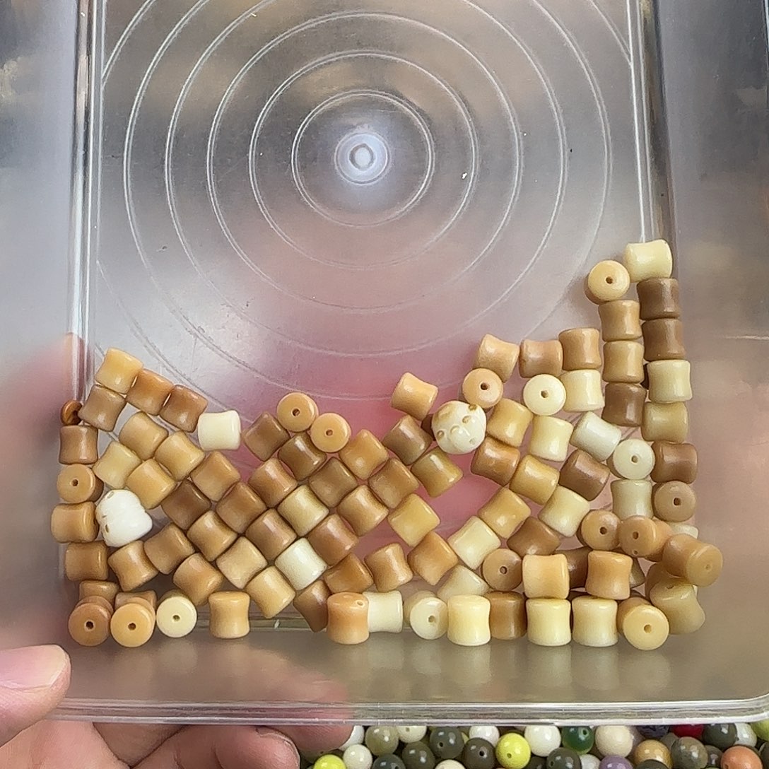 ✰***ﻬ菩提根/象牙果手串微瑕疵竹节100颗