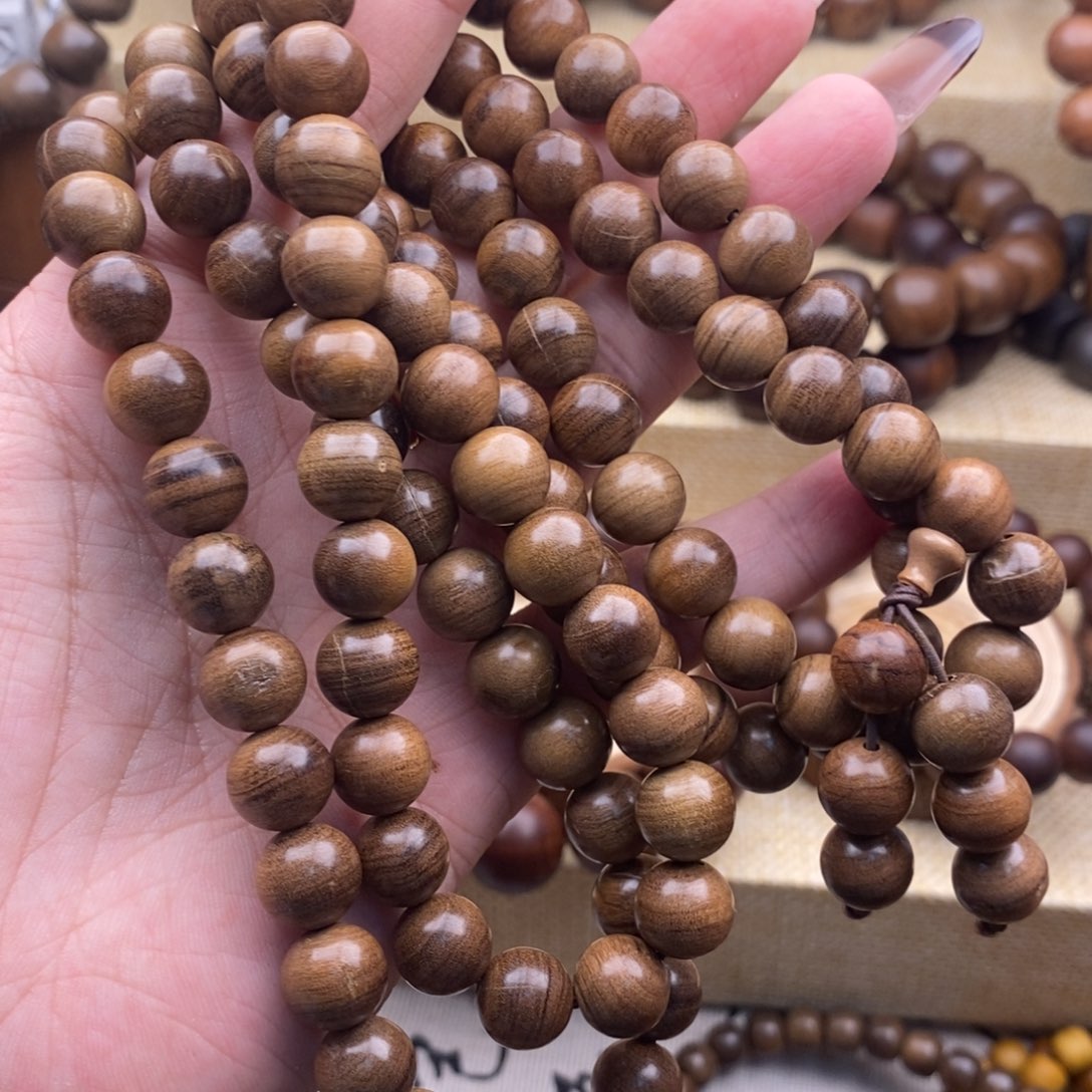 檀香木手串/手链1.0，瑕疵，焦糖，福利