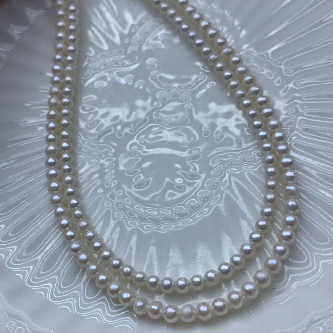 淡水珍珠3mm未镶嵌x16项链