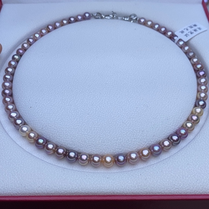 淡水珍珠项链未镶嵌7-7.5