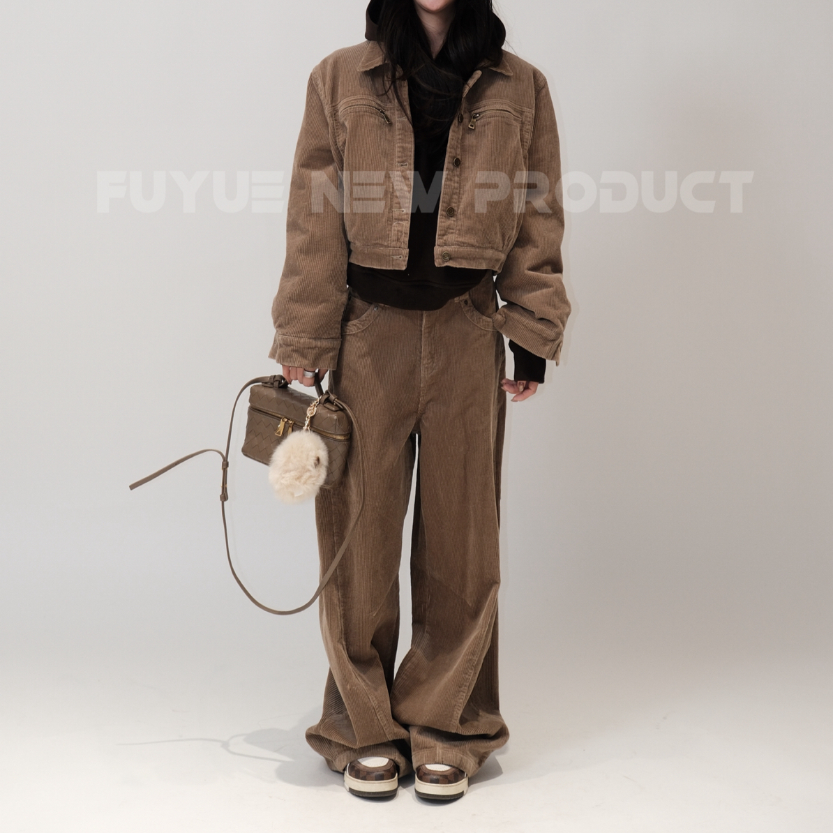 FUYUE "复古小咖羽绒套装"实用套装可拆分羽绒内胆高级耐看设计