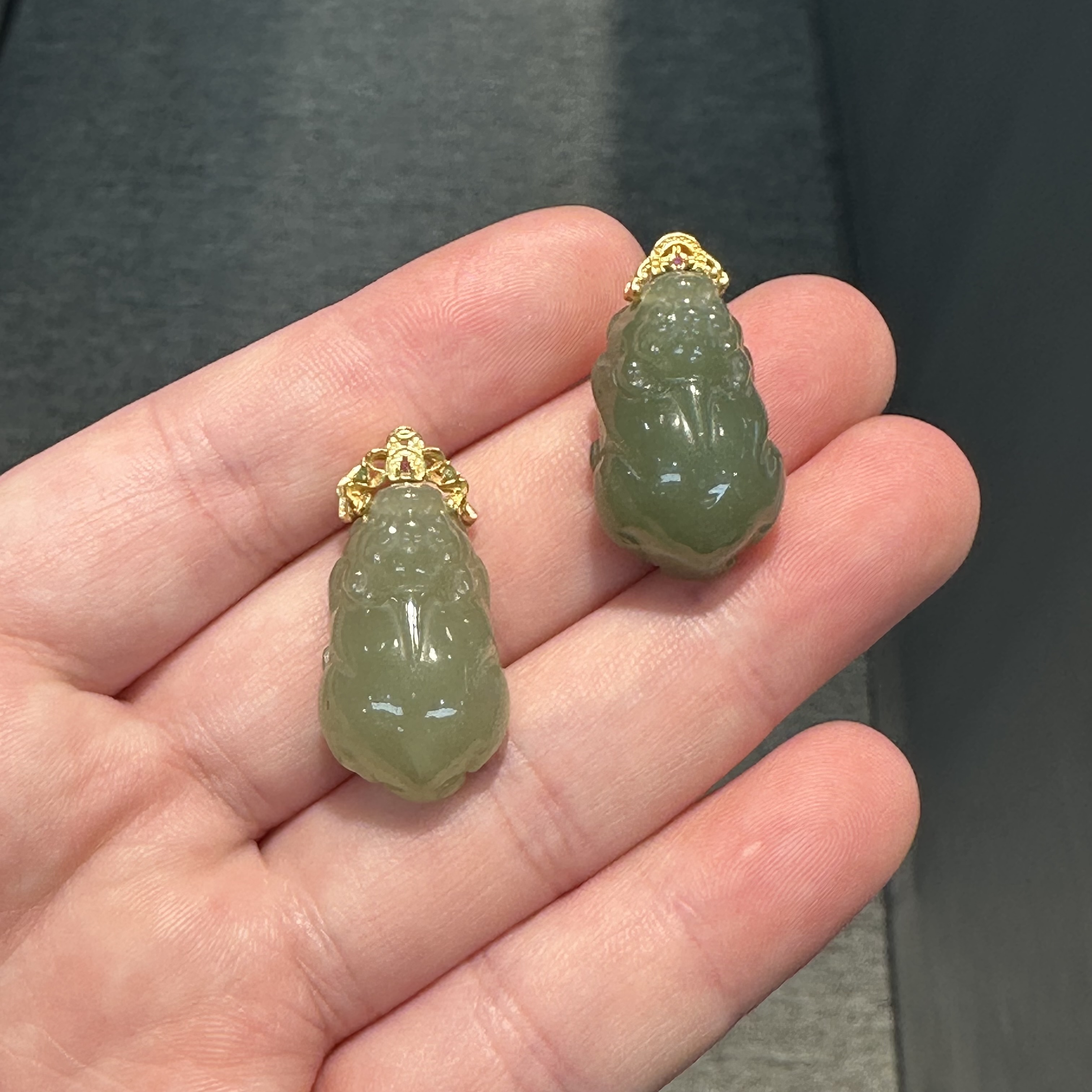 【弘予盛】925银和田玉貔貅吊坠 24*15*10 【多样性发1件】