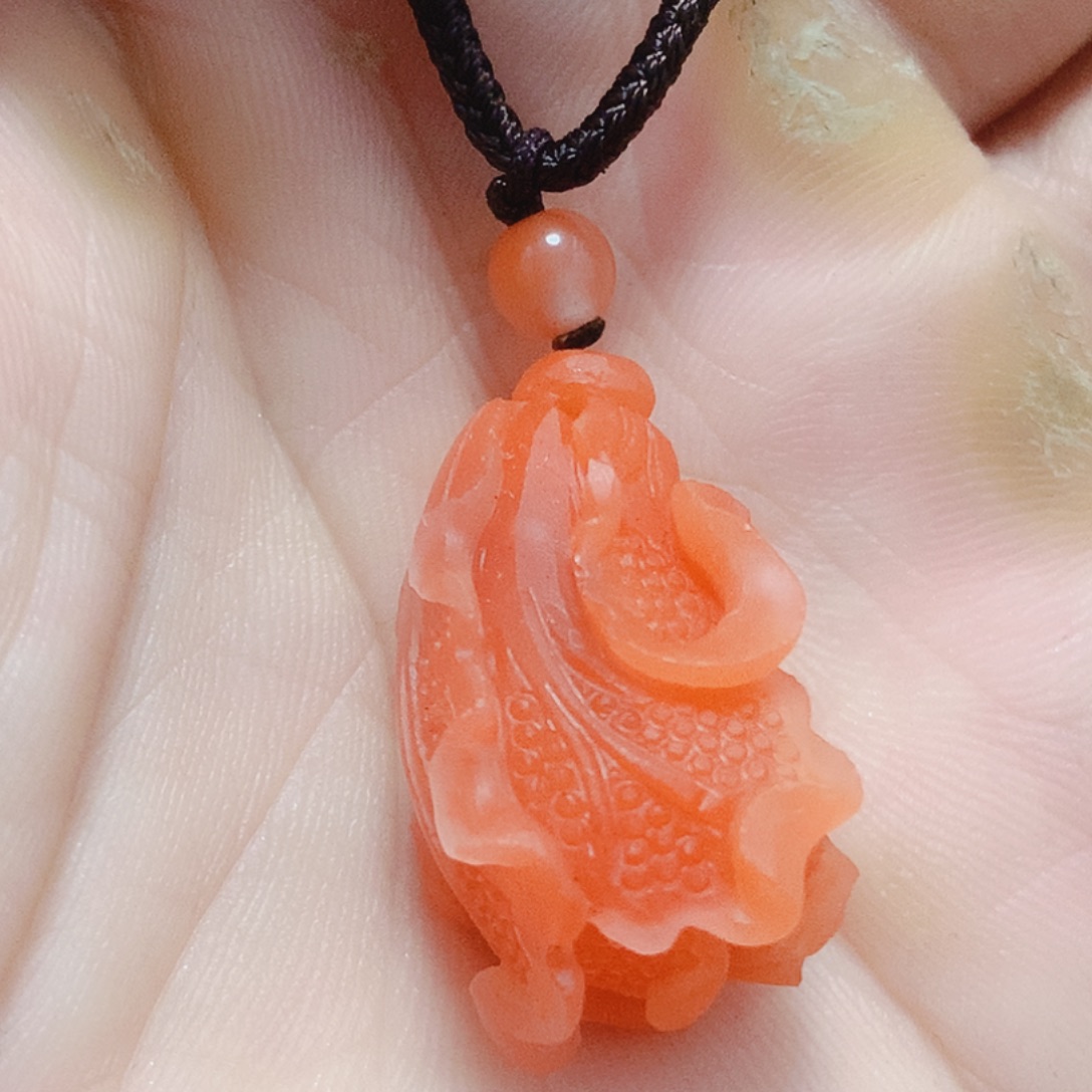 南红玛瑙未镶嵌吊坠(不含链)