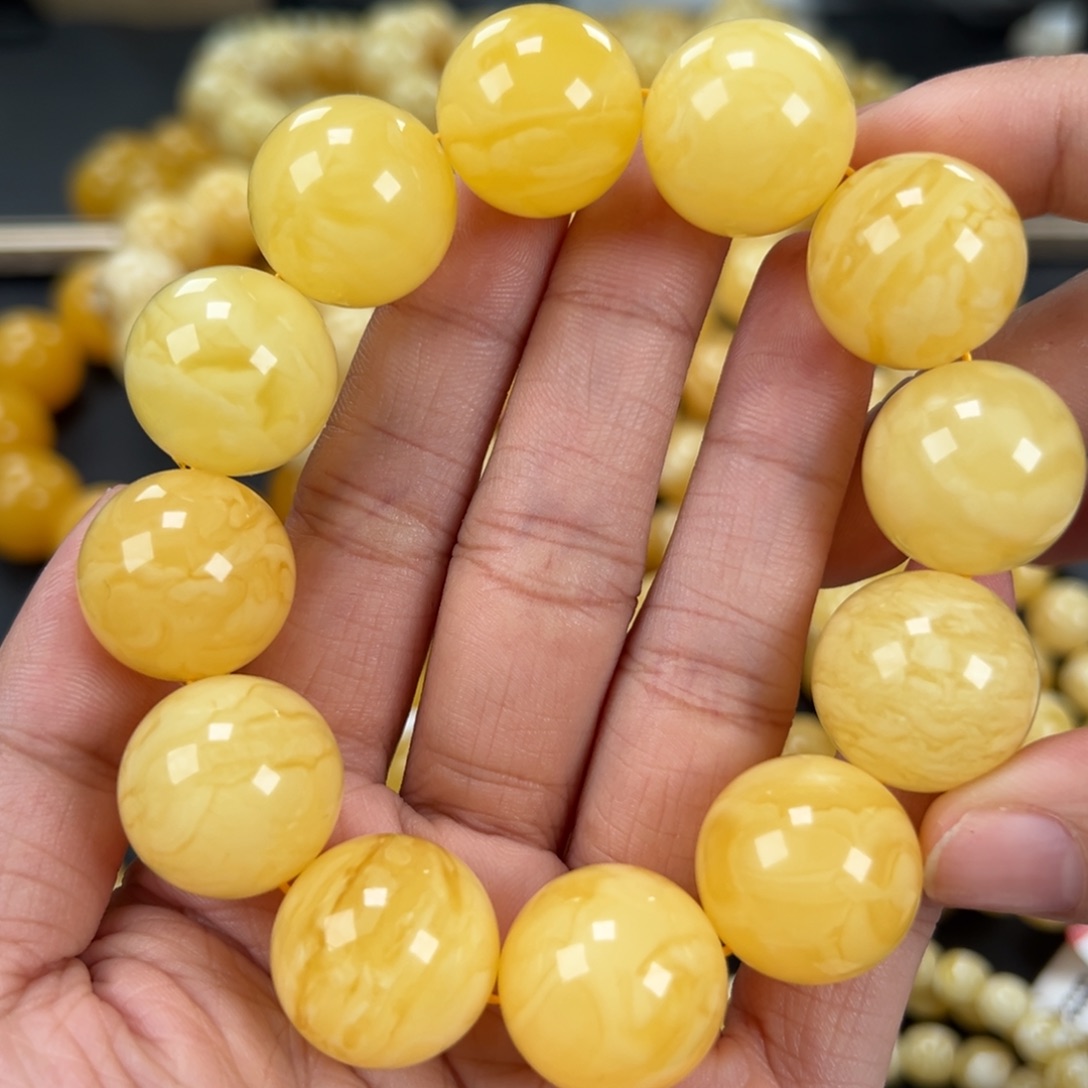 琥珀未镶嵌手链48.7