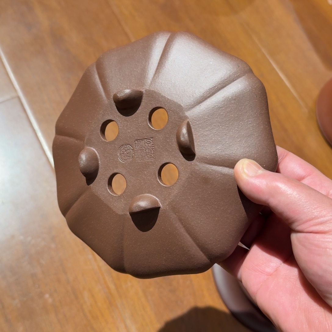 淡***鱼紫砂花盆原矿紫泥