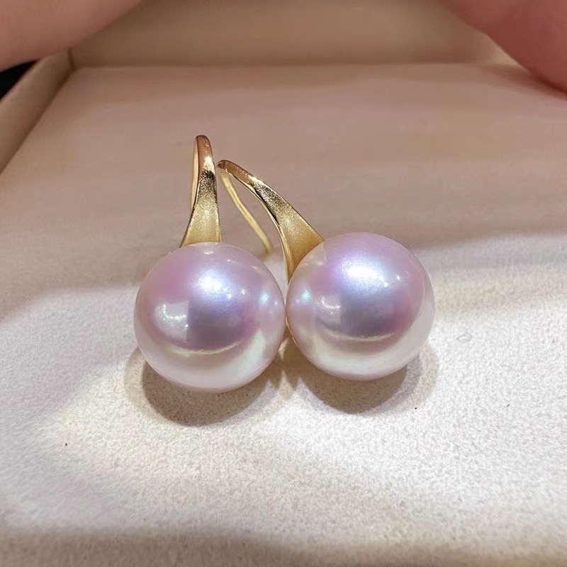 【诸暨总店】12、14mm澳白、天女粉色高跟鞋耳钩