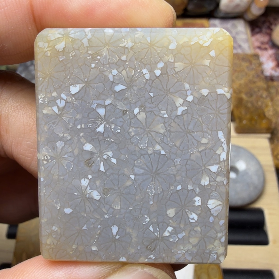 硅化玉未镶嵌纯天然色有机玉石保真色