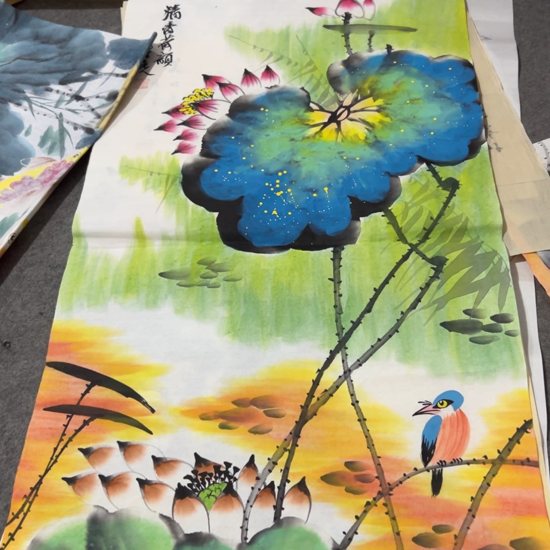 国画国画作品画心一张