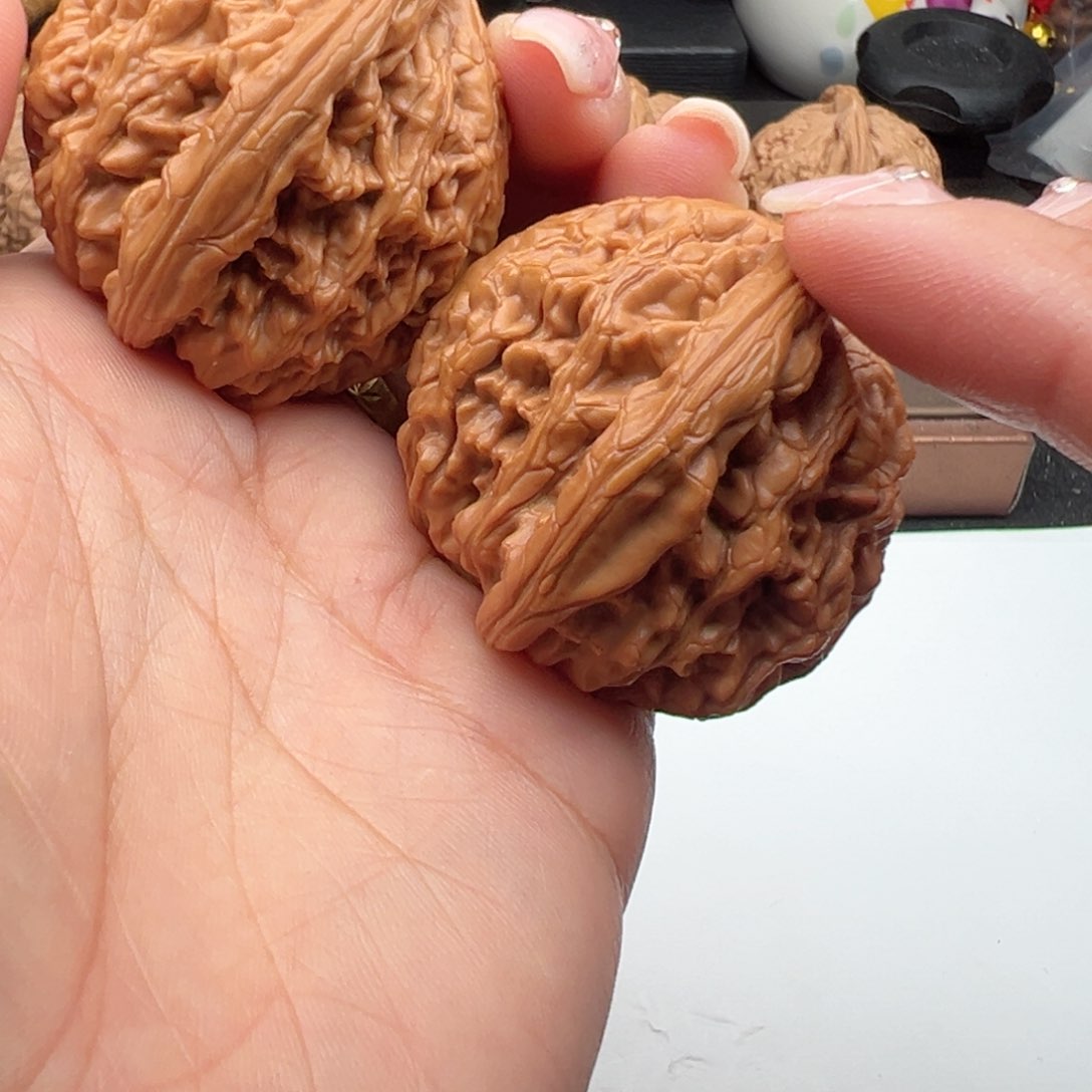 文玩核桃把件虎头王43