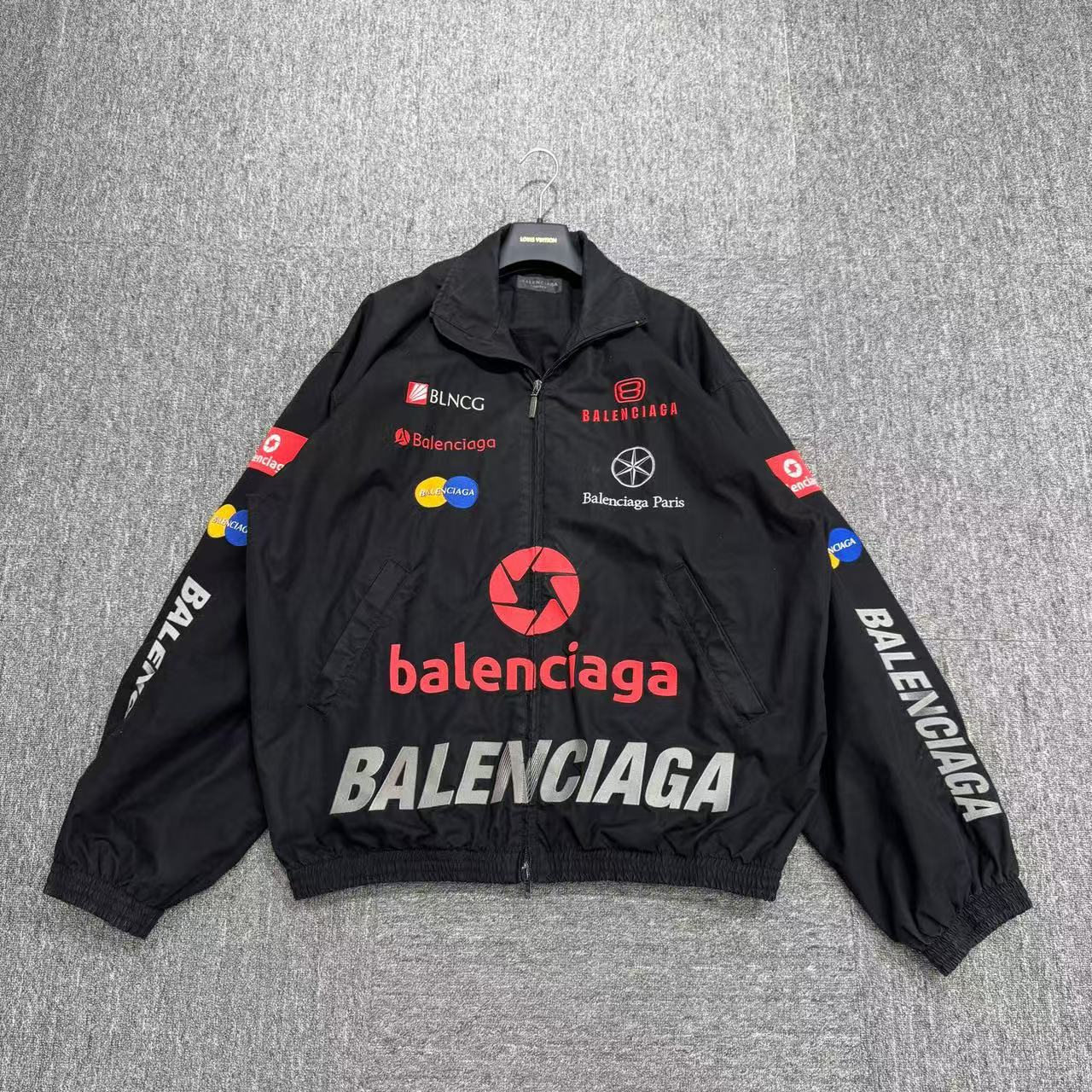 99新 Balenciaga/巴黎世家 赛车夹克/xs码/编码18285