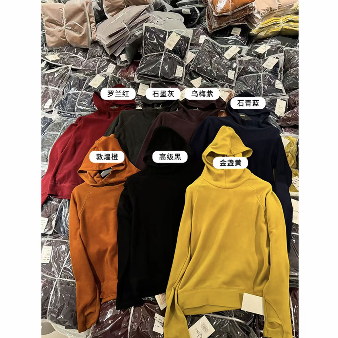 JING2025秋季新款纯色帽衫女装宽松百搭长袖休闲时尚上衣