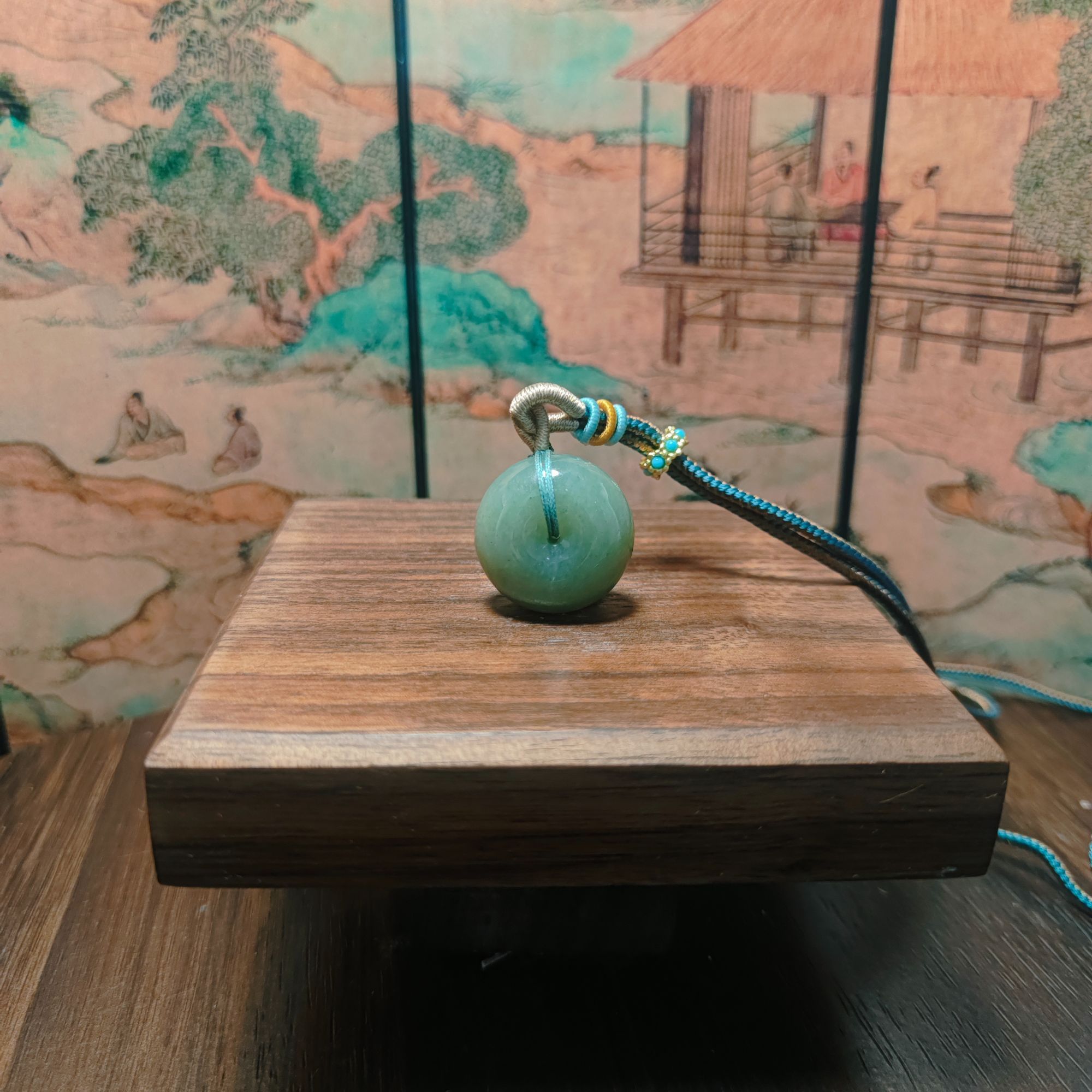 A和田玉平安扣吊坠1300