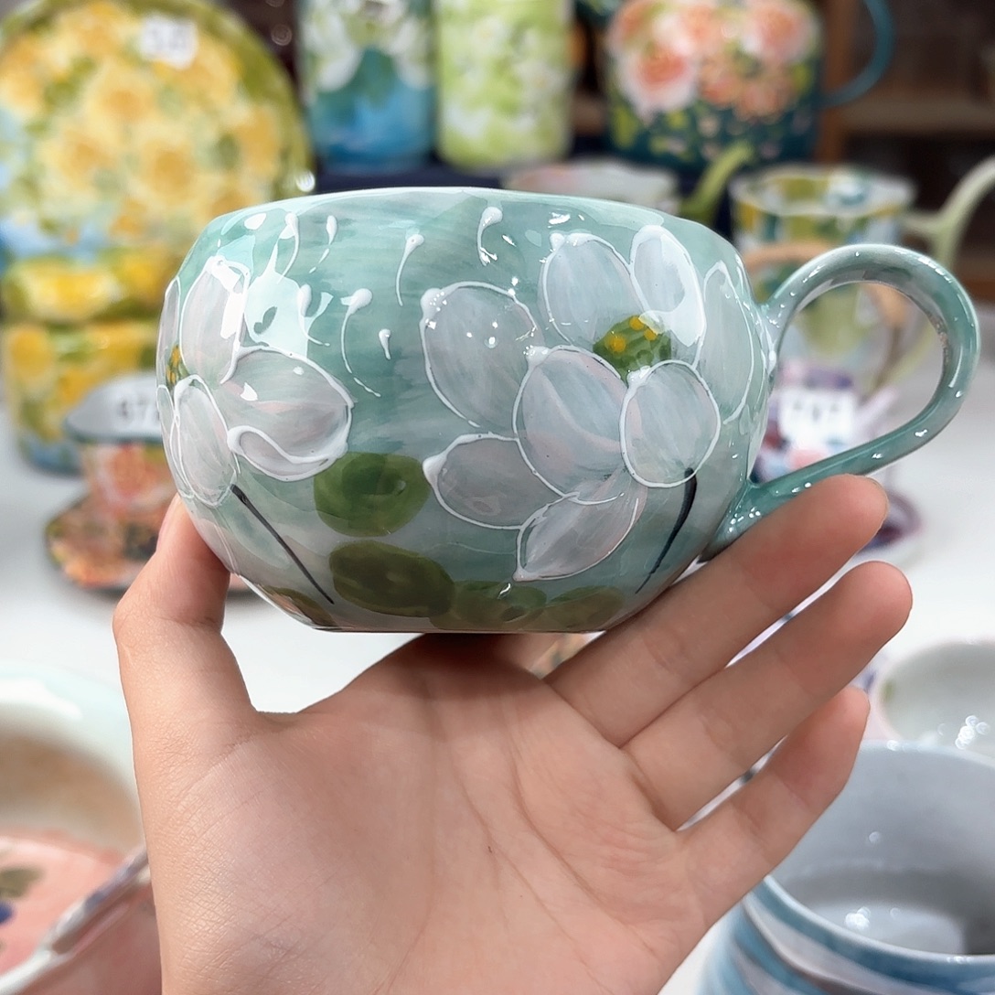 景德镇手绘高温釉下彩陶瓷茶具