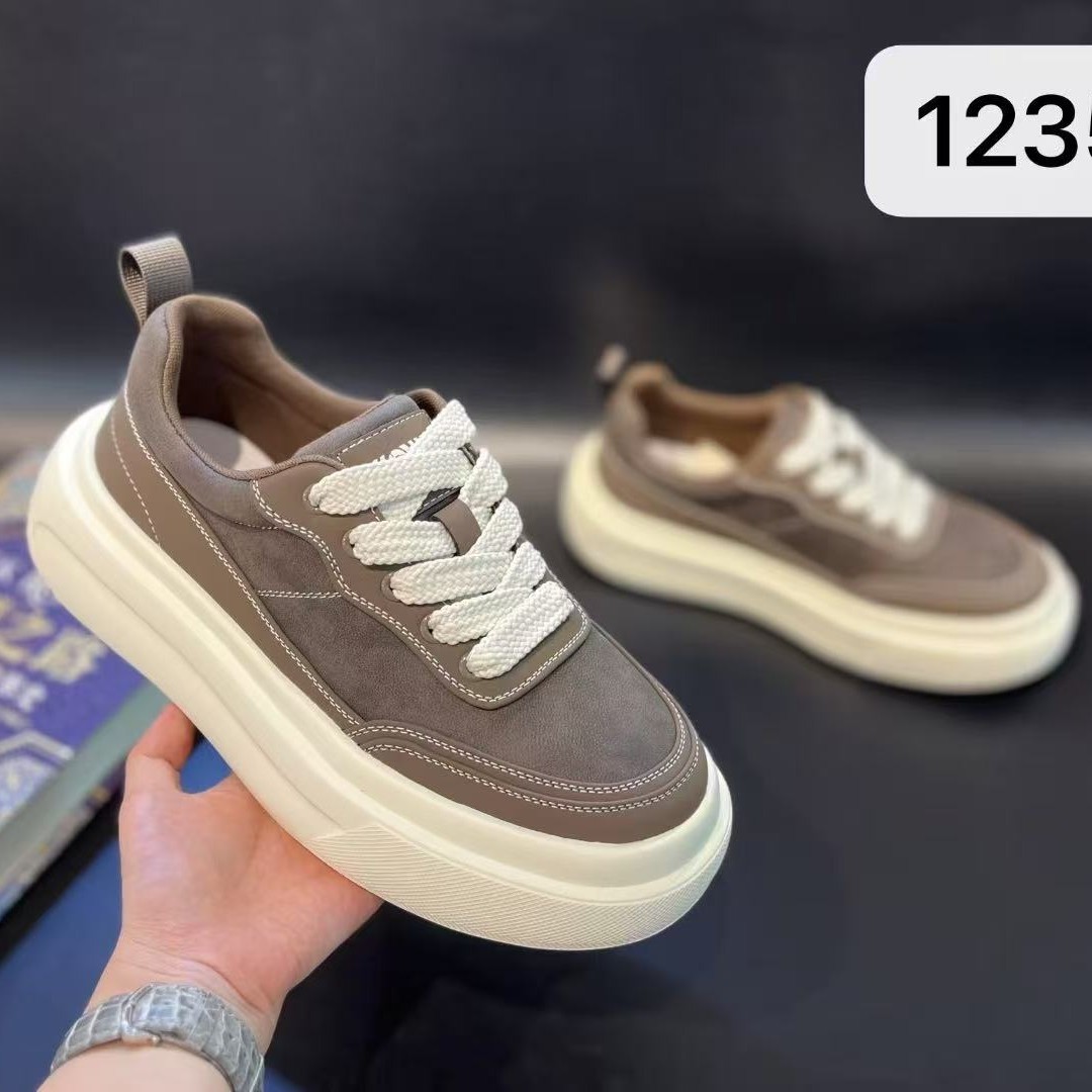 男士休闲运动四季款轻便增高百搭潮流板鞋舒适软底时尚男鞋