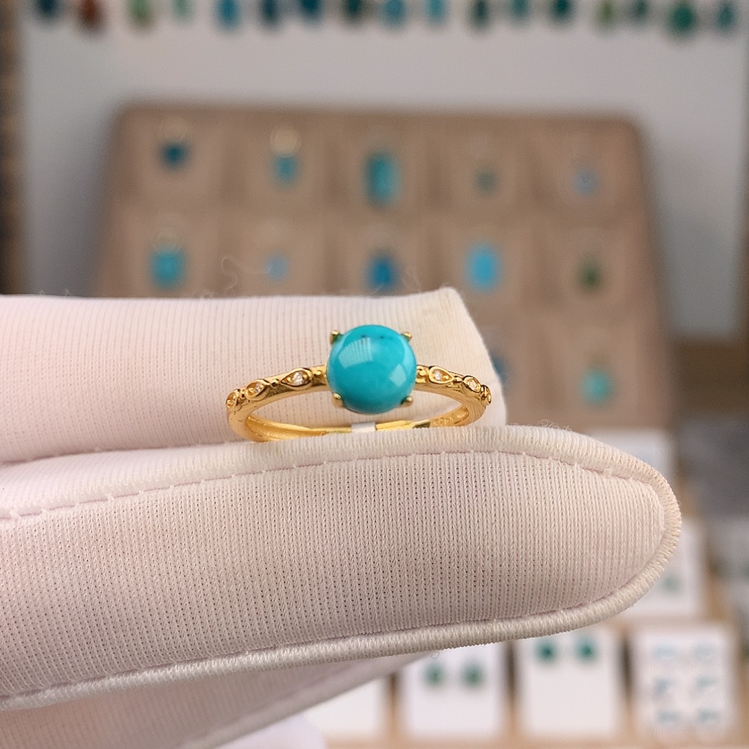 绿松石未镶嵌戒指