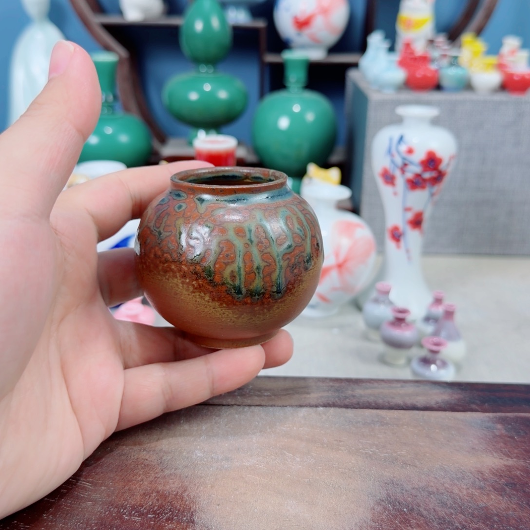 陶瓷手工小花器摆件