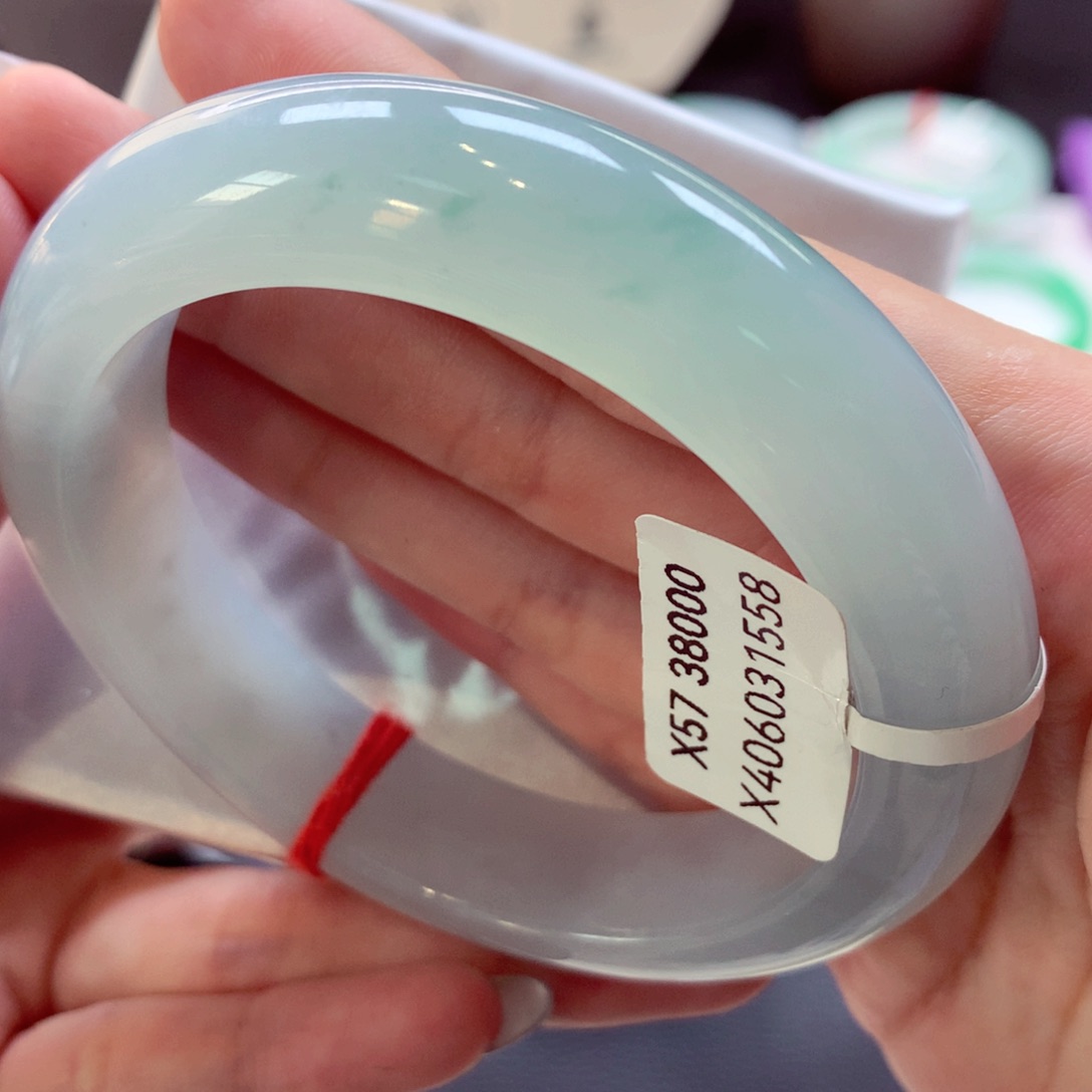 翡翠手镯未镶嵌正圈33（52号）