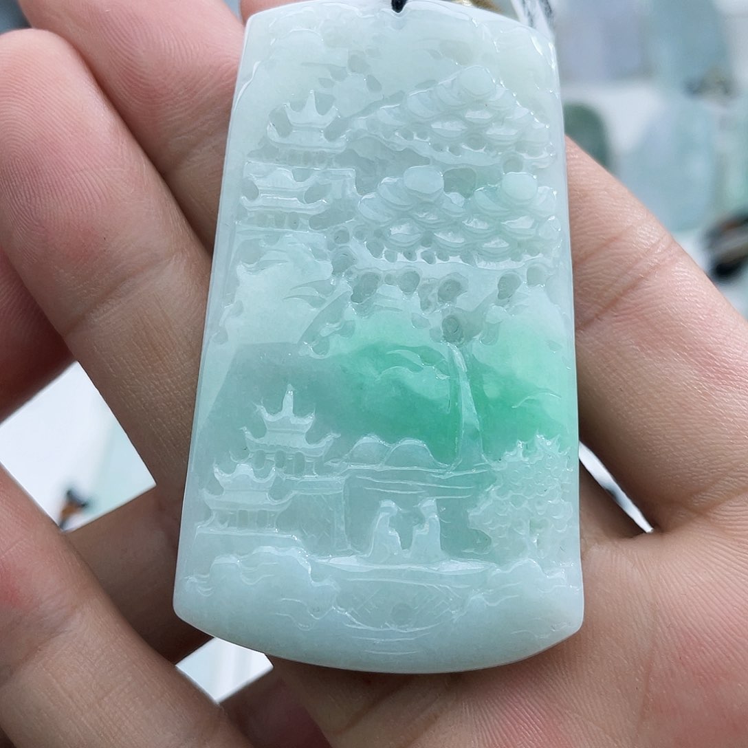 颈饰未镶嵌翡翠翡翠