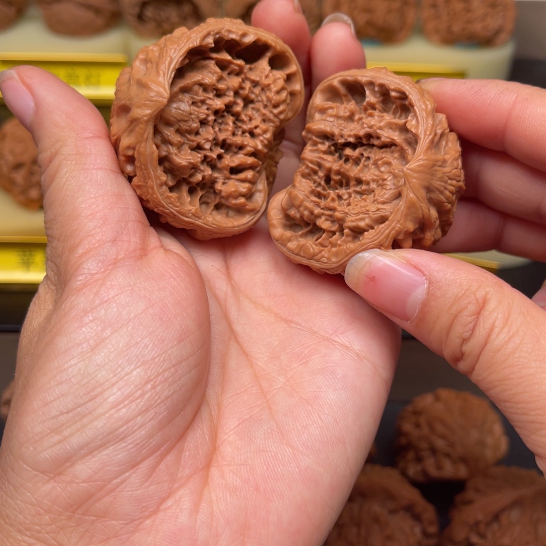 琪***地吊坠文玩核桃聚宝盆46