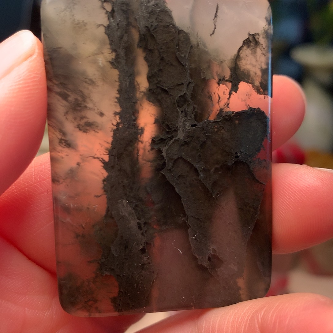 昌化石水墨冻平安牌