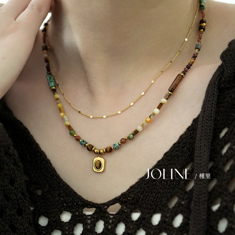  「时宜」串珠项链女高级感轻奢小众配饰毛衣链卫衣链