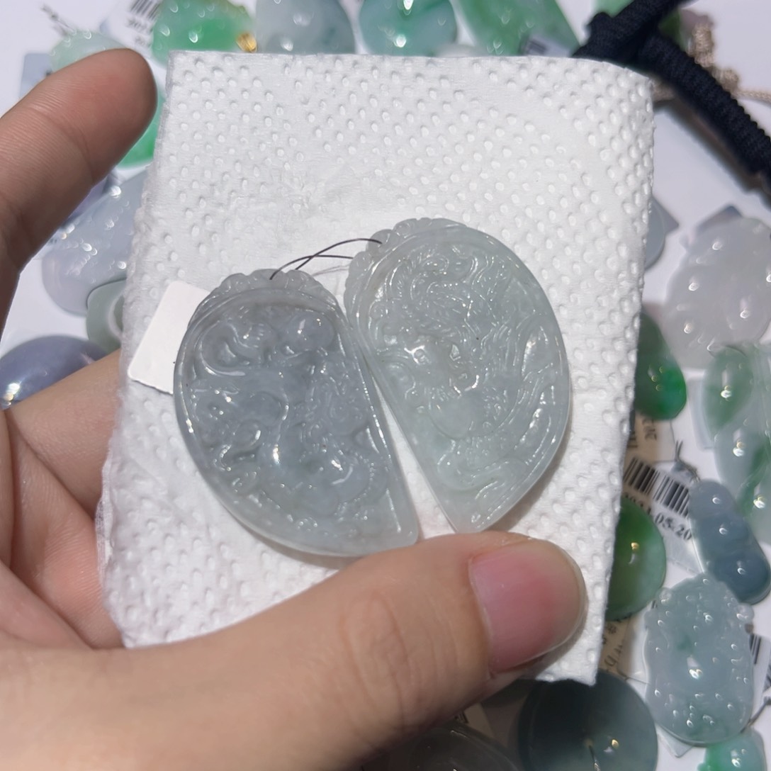 翡翠颈饰未镶嵌天然翡翠A货