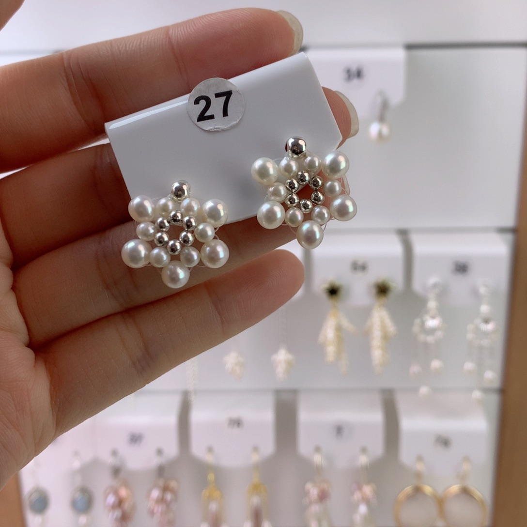 未镶嵌耳饰淡水珍珠