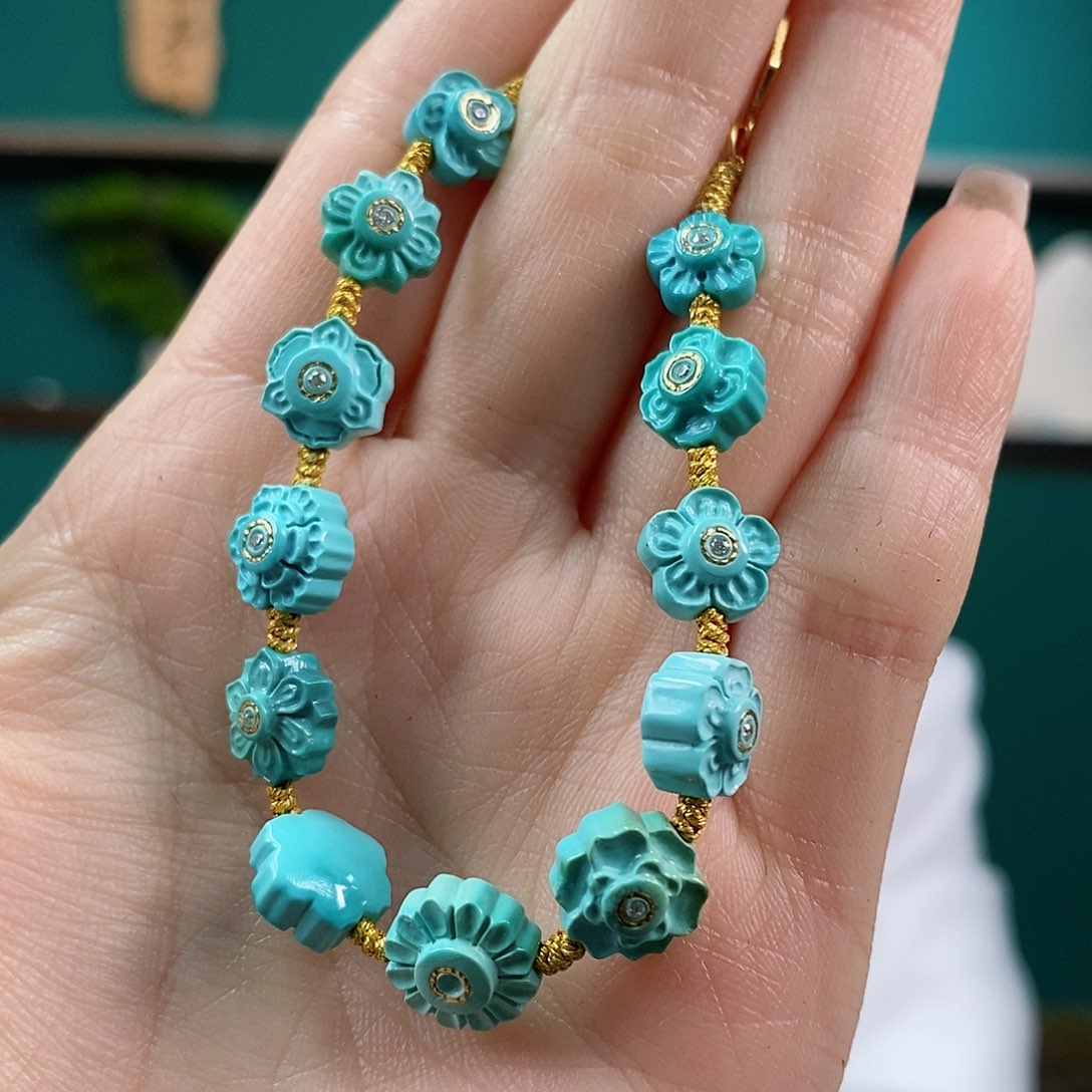 未镶嵌绿松石珠宝奇石