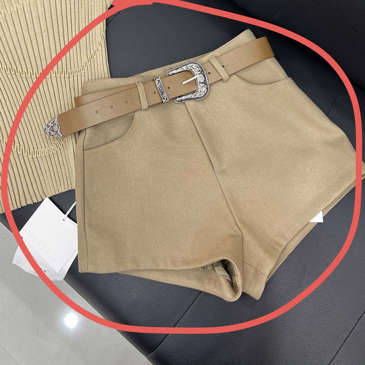 秋季短裤女士秋季美式高腰短裤显瘦休闲裤阔腿