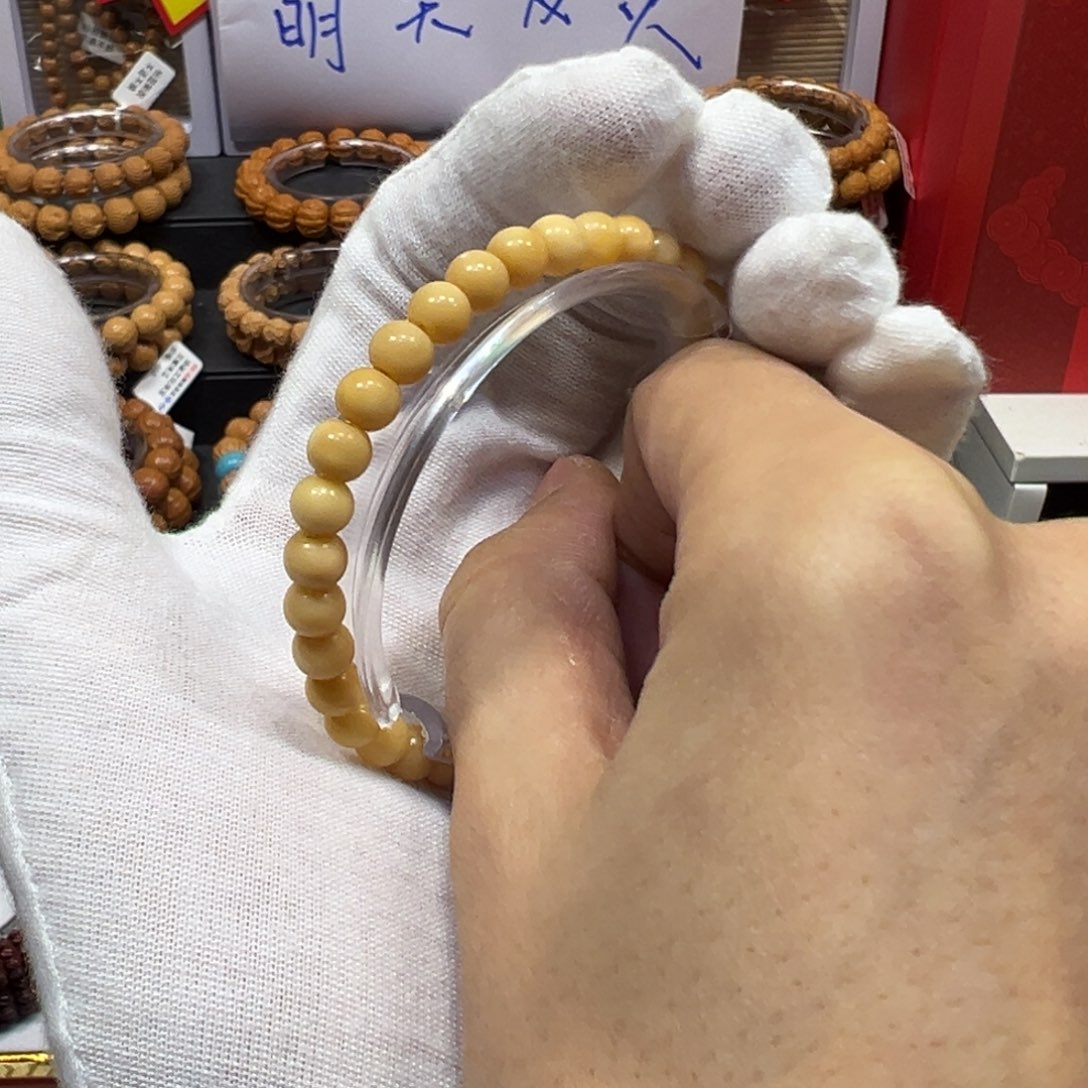 白玉菩提手串龙脊菩提苹果园