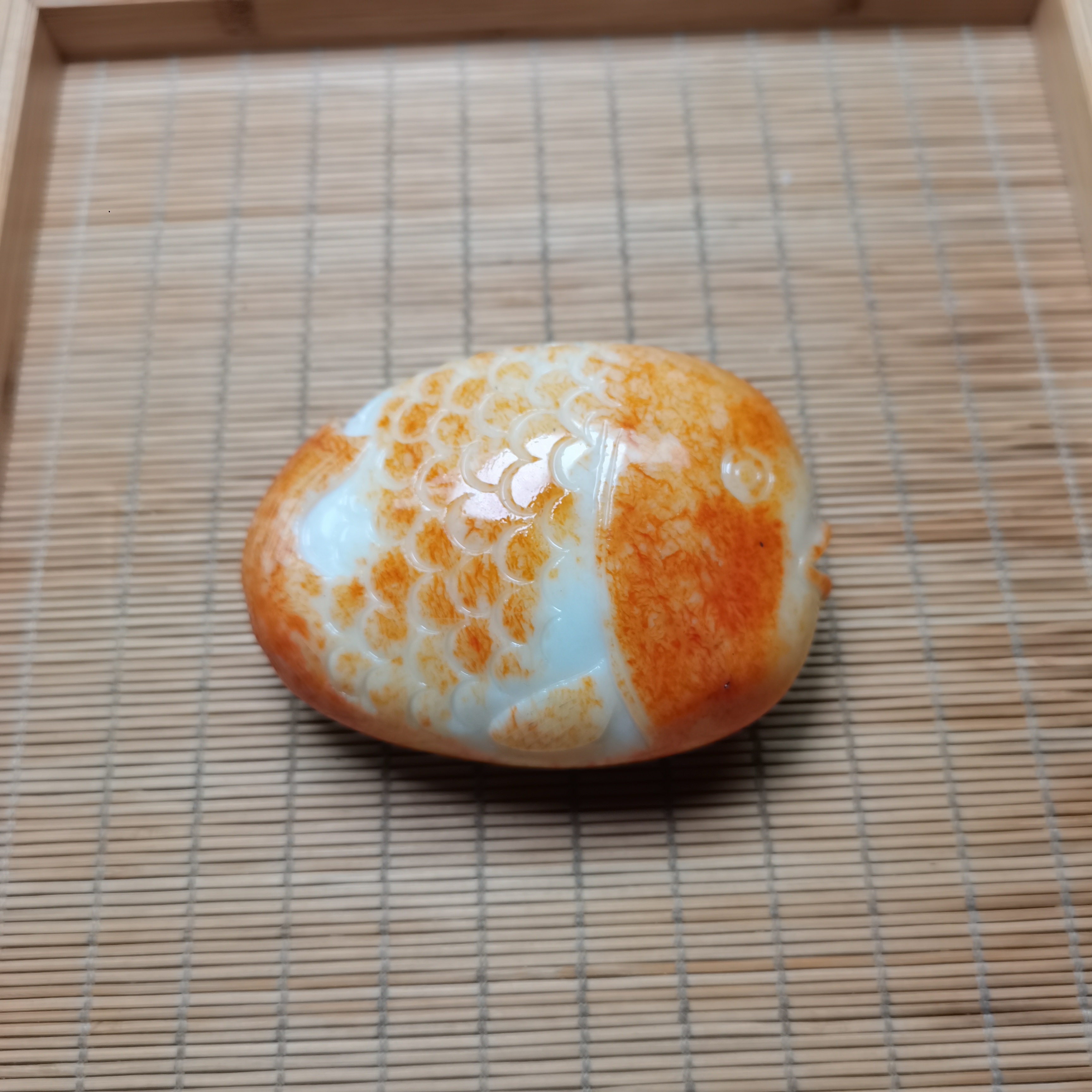 新疆和田玉年年有鱼352克