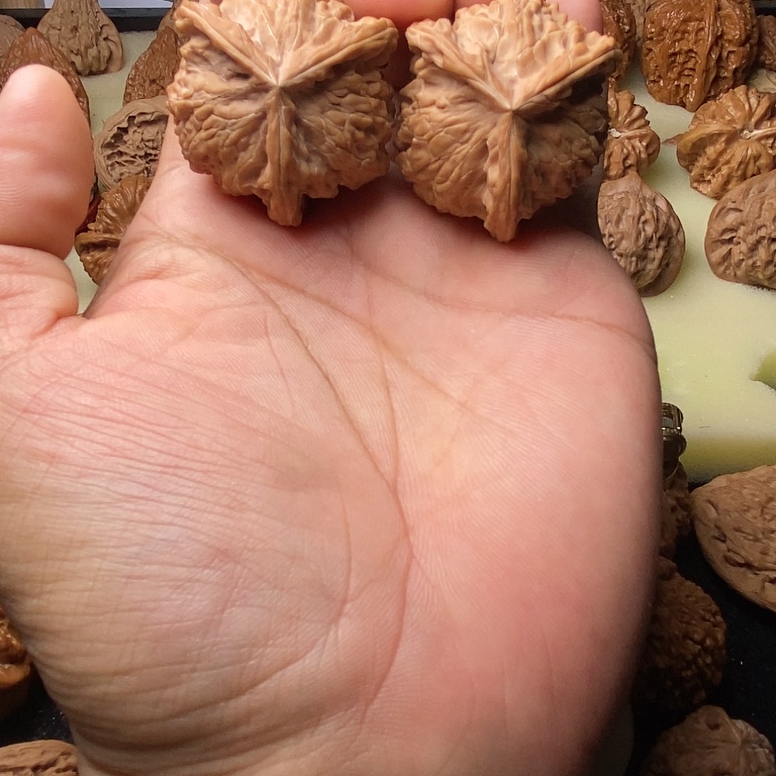 文玩核桃把件人奔38全品