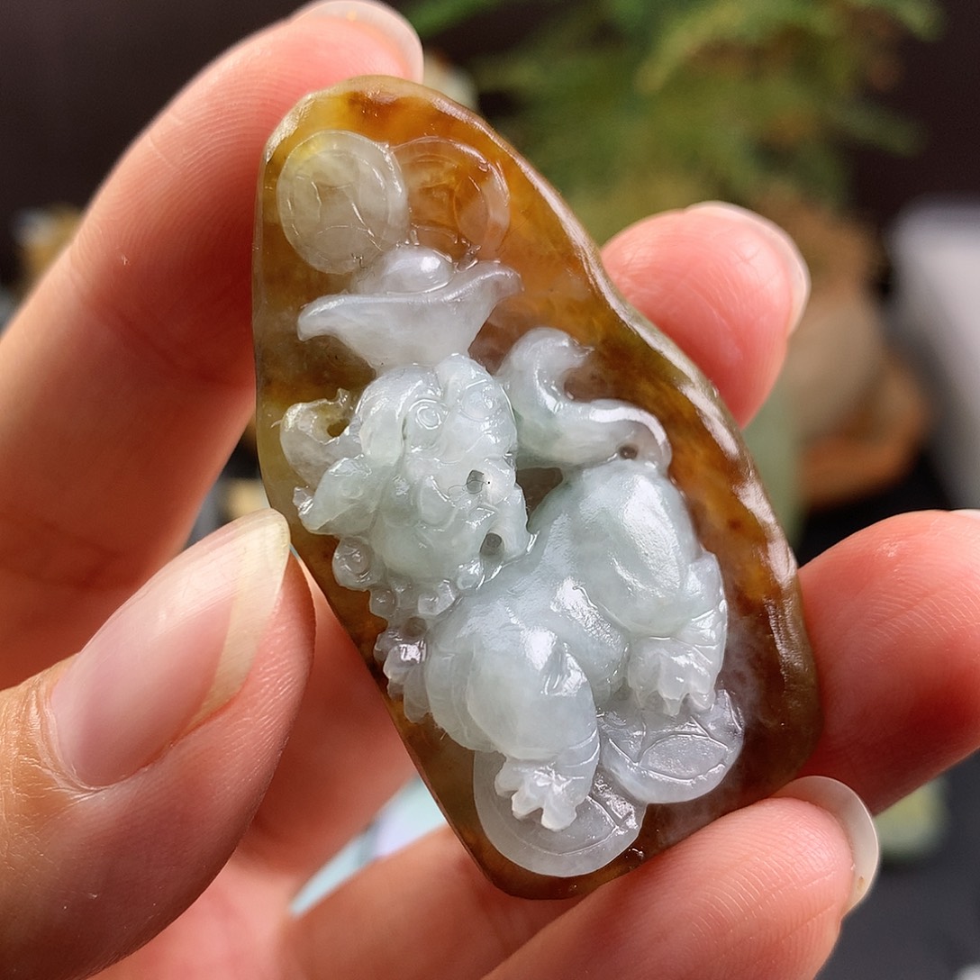 未镶嵌定制翡翠貔貅