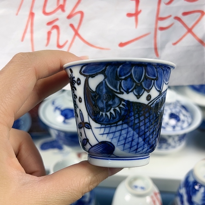 【闪购商品】景德镇手绘精品杯杯盖碗