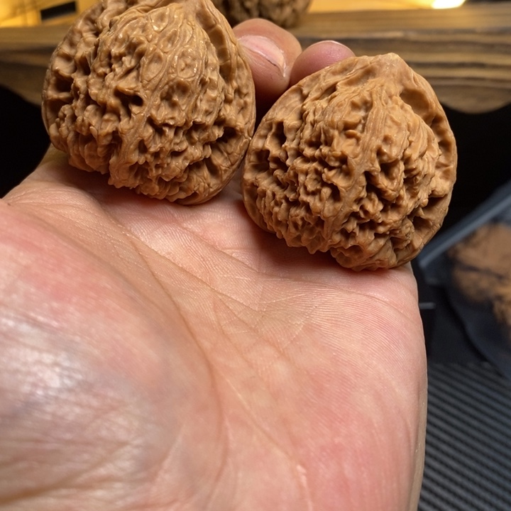 俩***克把件文玩核桃43小黄脖福利
