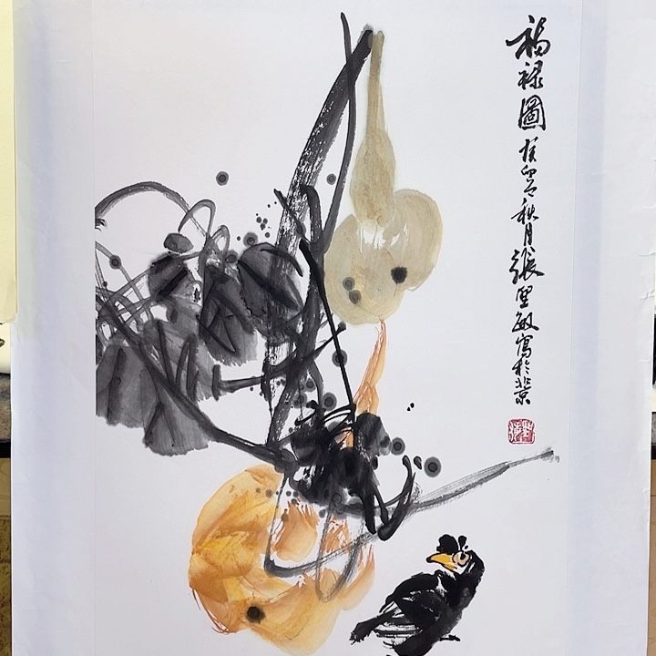 国画张圣敏先生纯手绘作品