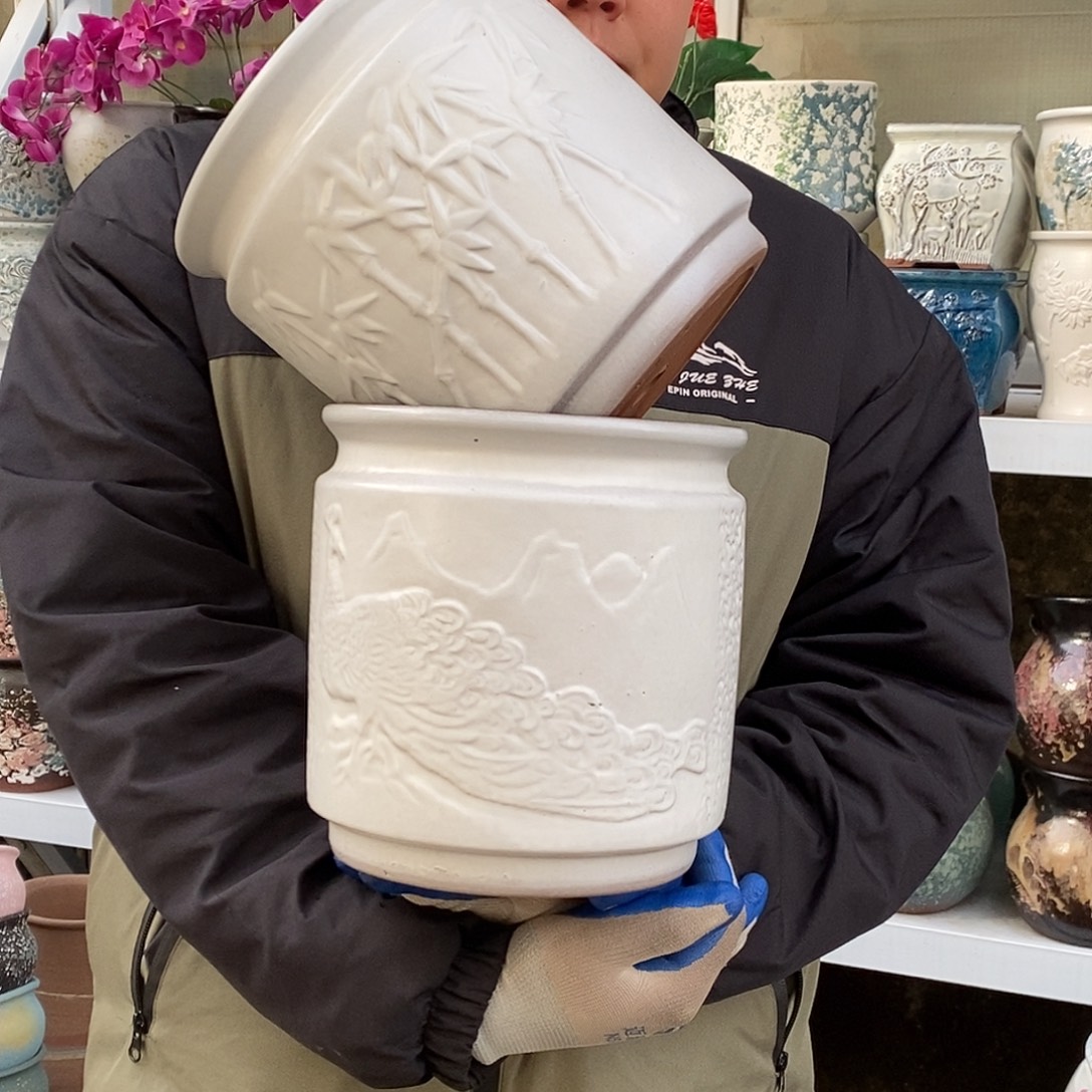 花盆紫砂口20高20福利俩个