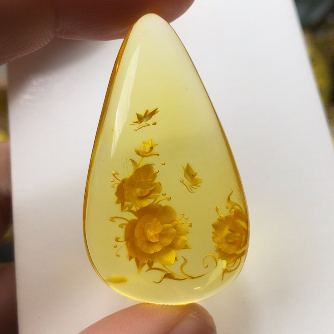 金珀未镶嵌吊坠(不含链)