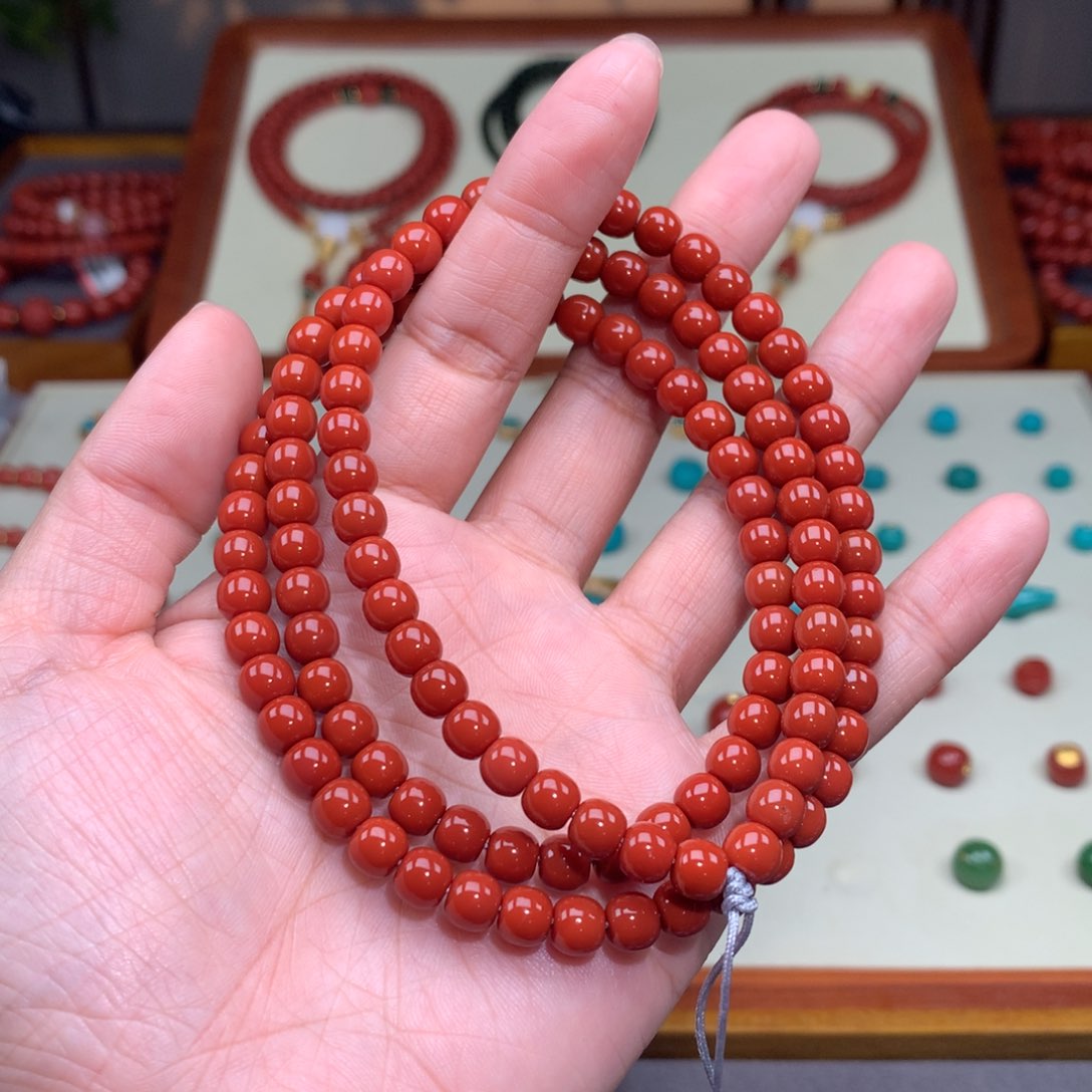 南红玛瑙颈饰未镶嵌