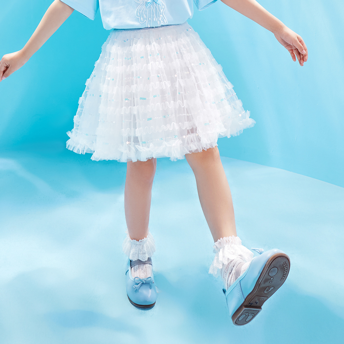 男生女生童装女小童半身裙NDBCJ23734A