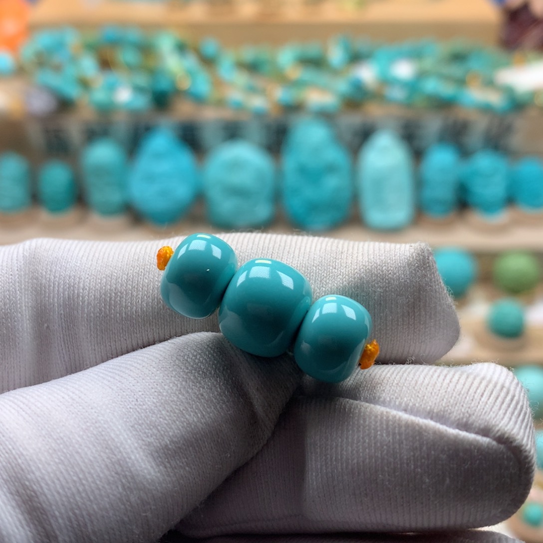 绿松石珠宝奇石未镶嵌辰**瑜