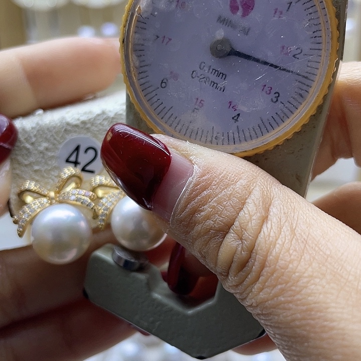 银S925镶嵌淡水珍珠戒指