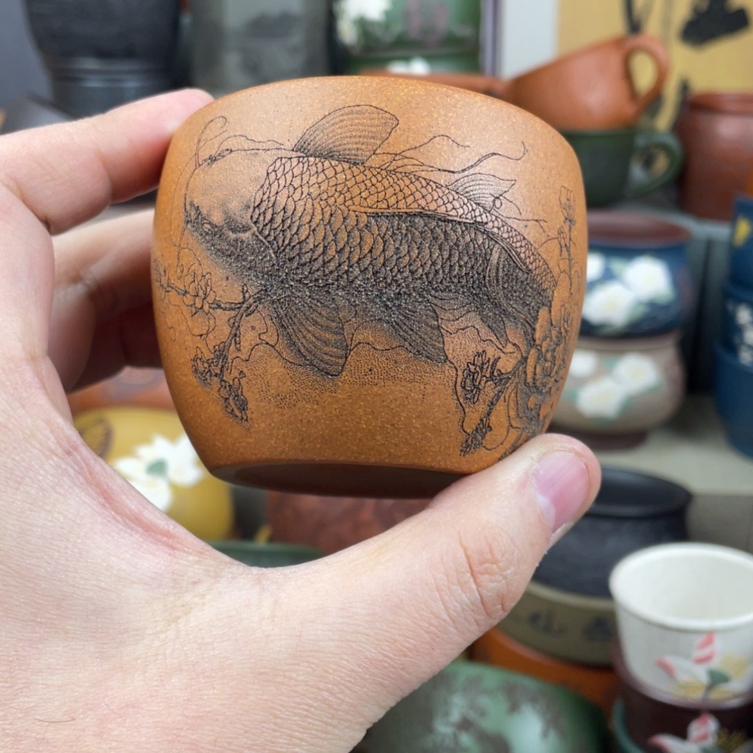 紫砂茶杯紫砂茶杯