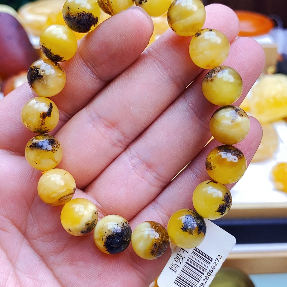 蜜蜡颈饰未镶嵌假一赔十