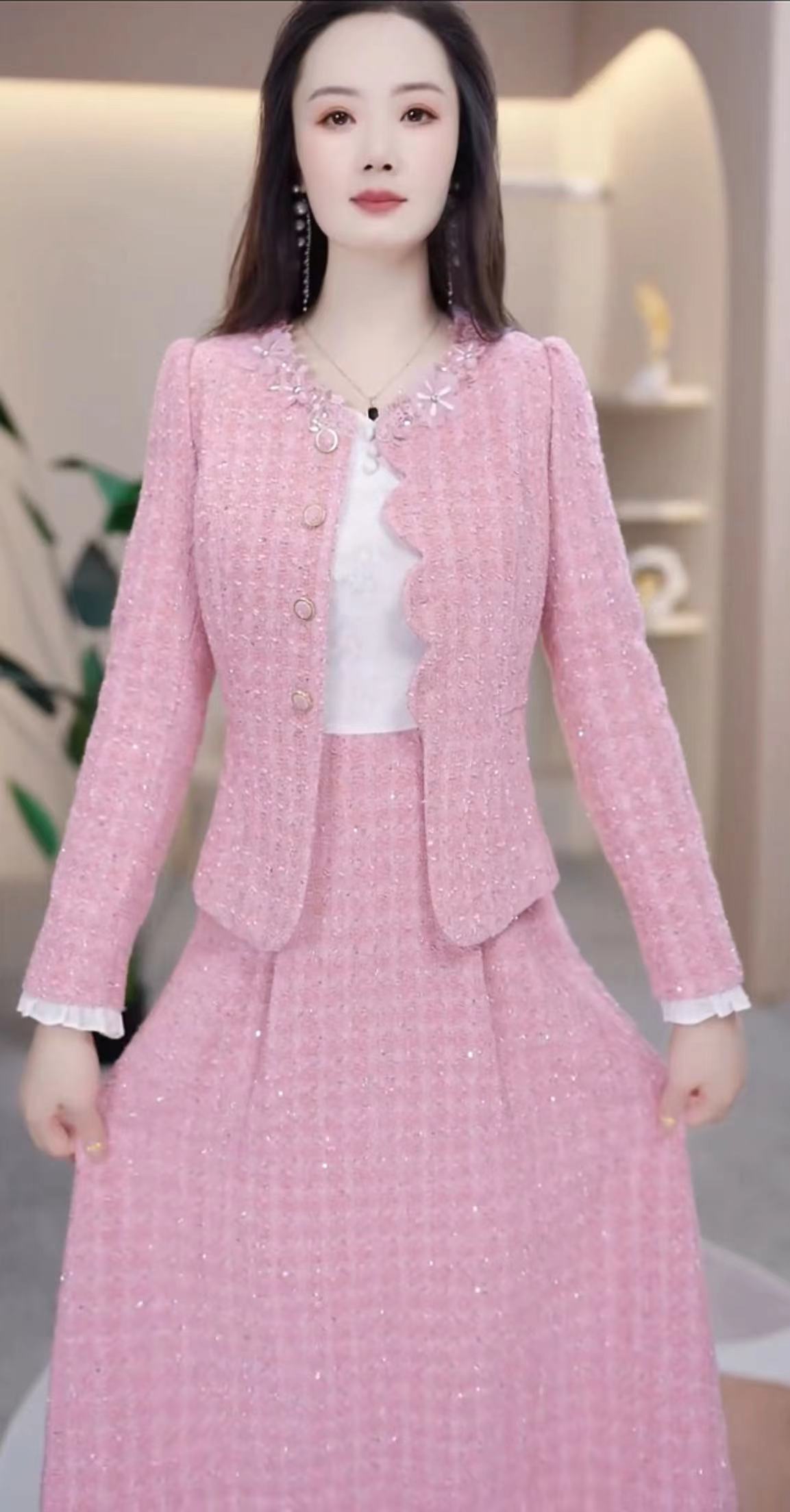 【玥欣服饰】X207 # 两件套 2025 新款 早秋 减龄 优雅 连衣裙