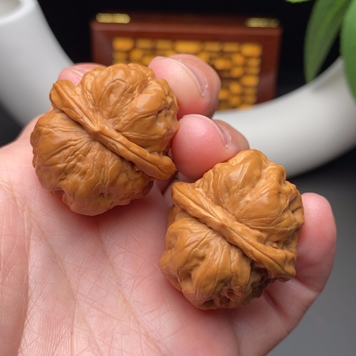 文玩核桃把件蛤蟆头34