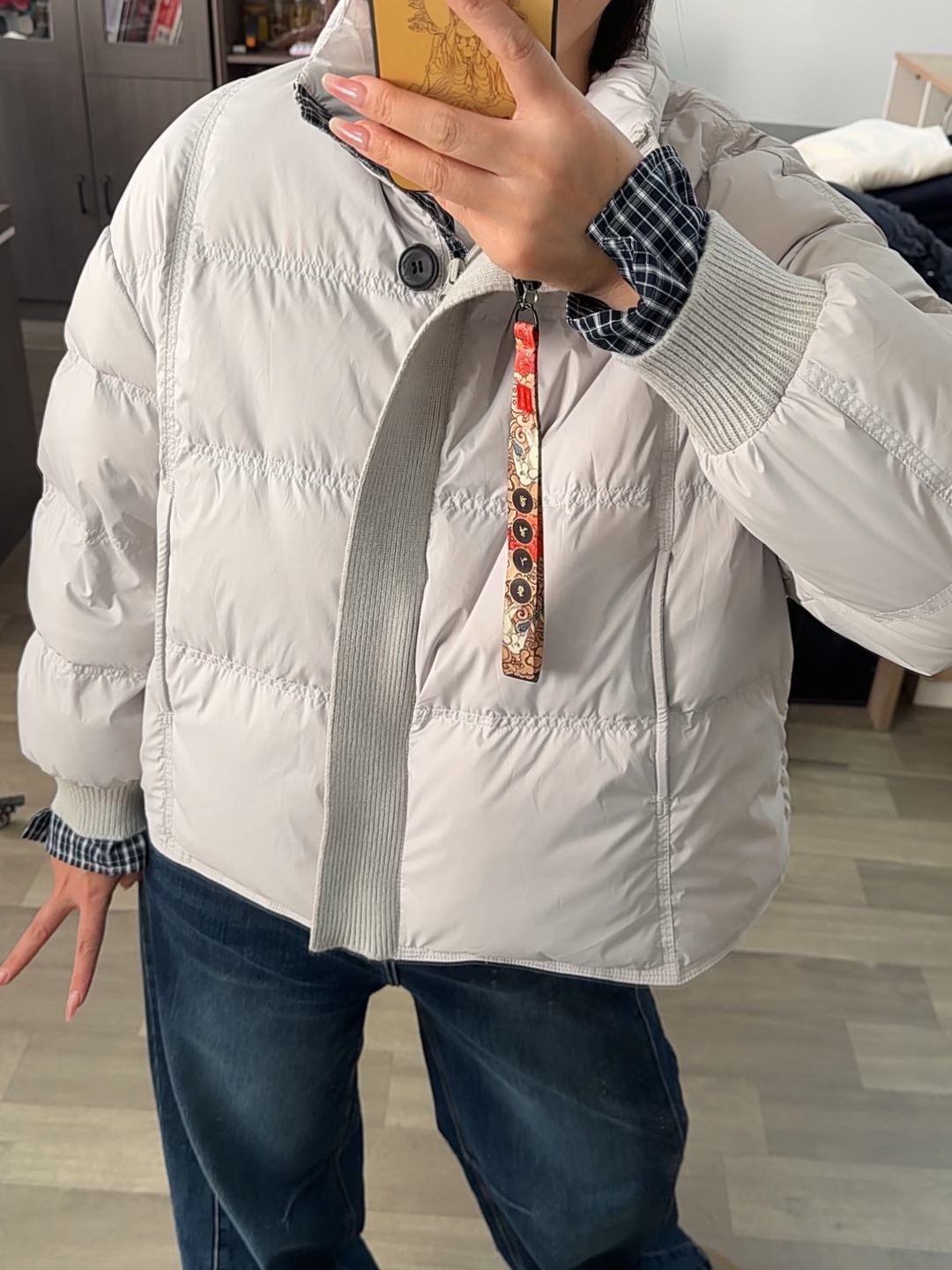 MISSSUSY90白鸭绒短款羽绒服冬季