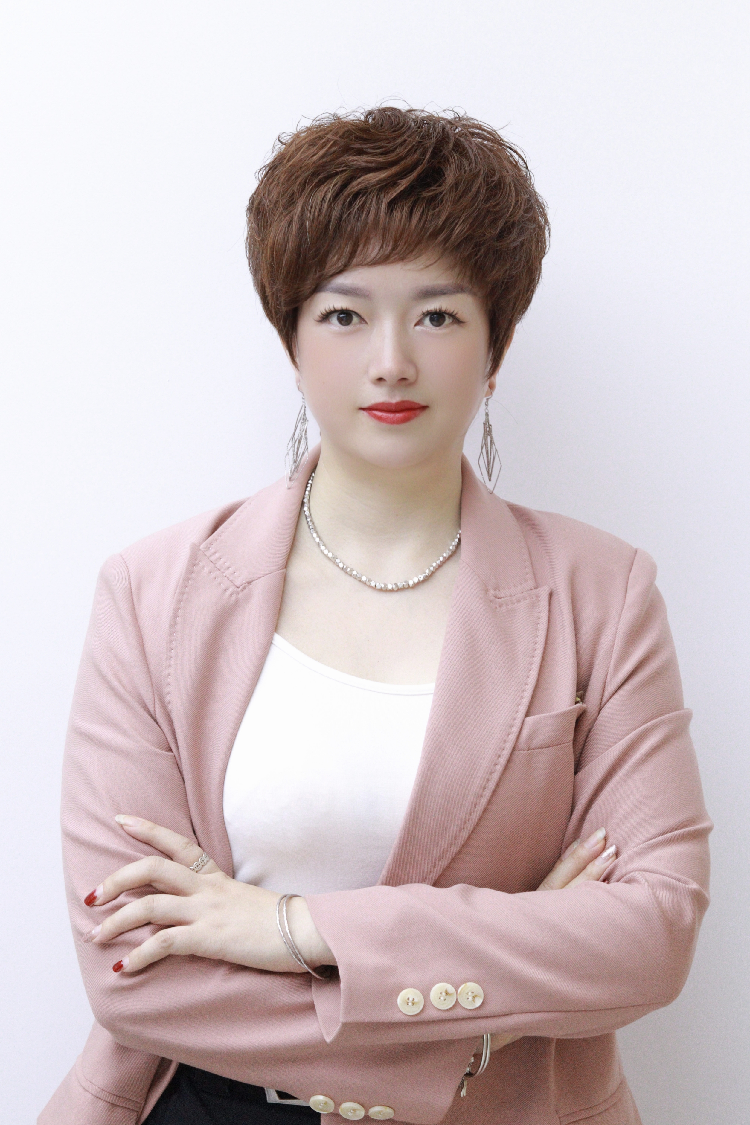 全真发全手工  时尚纹理款短发假发