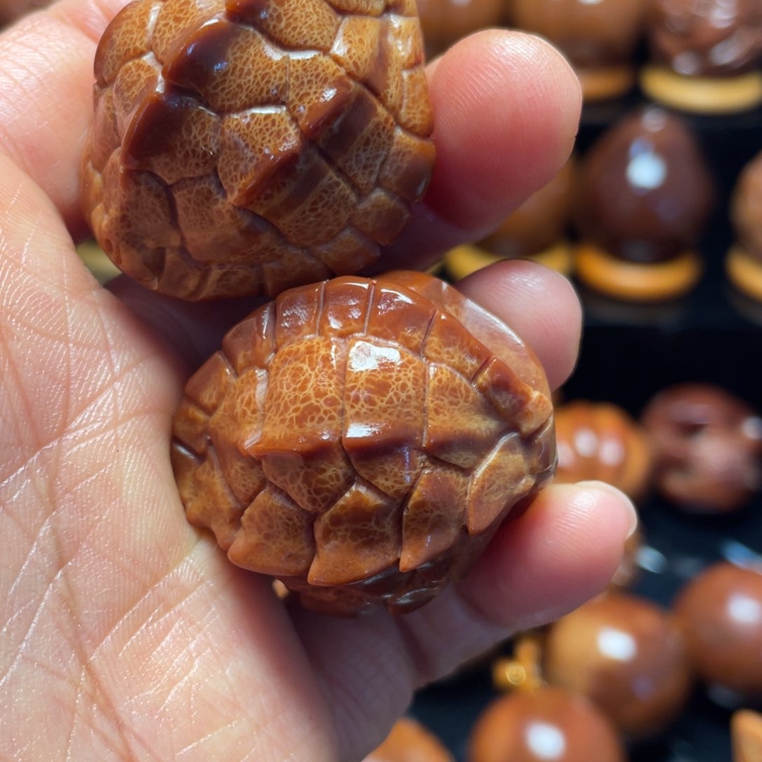 橄榄核手串/手链鬼壳一对