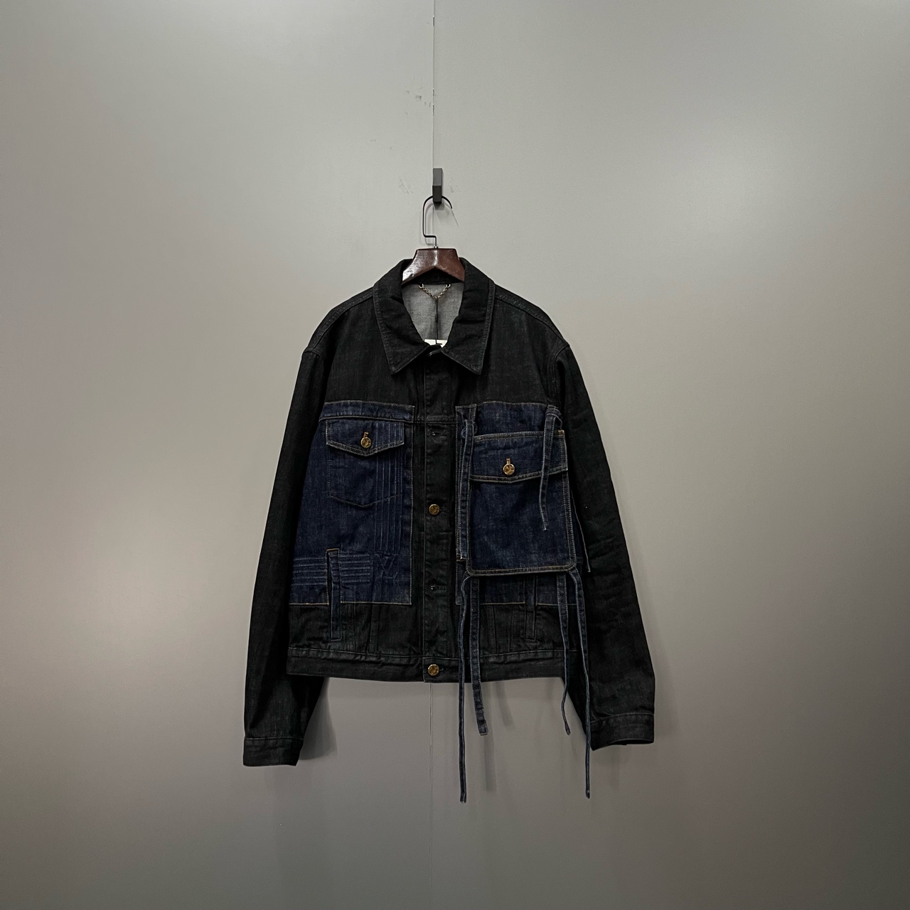 99新 LouisVuitton/路易威登 jp1230 牛仔拼接夹克 50码 500480